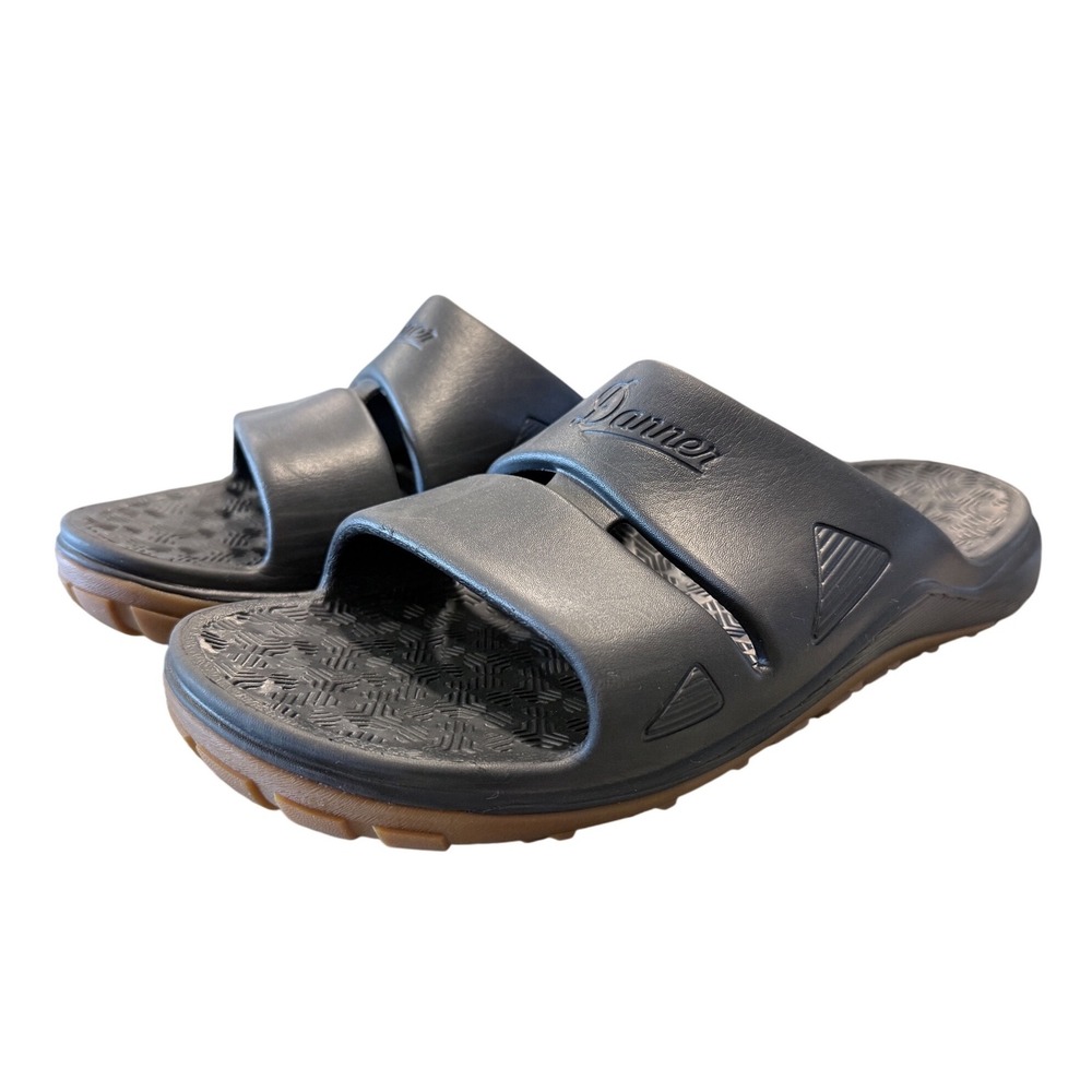 Danner Shelter Cove Slide Black Mens 9 Vibram Sole Sandals 36440‎
